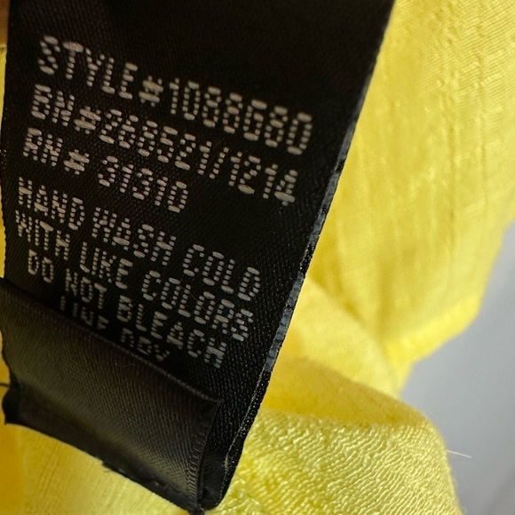 BCX Womens Blouse M  Embroidered Gauzy Tie Pleated Front Elbow Roll Tab Sleeve - Picture 12 of 15